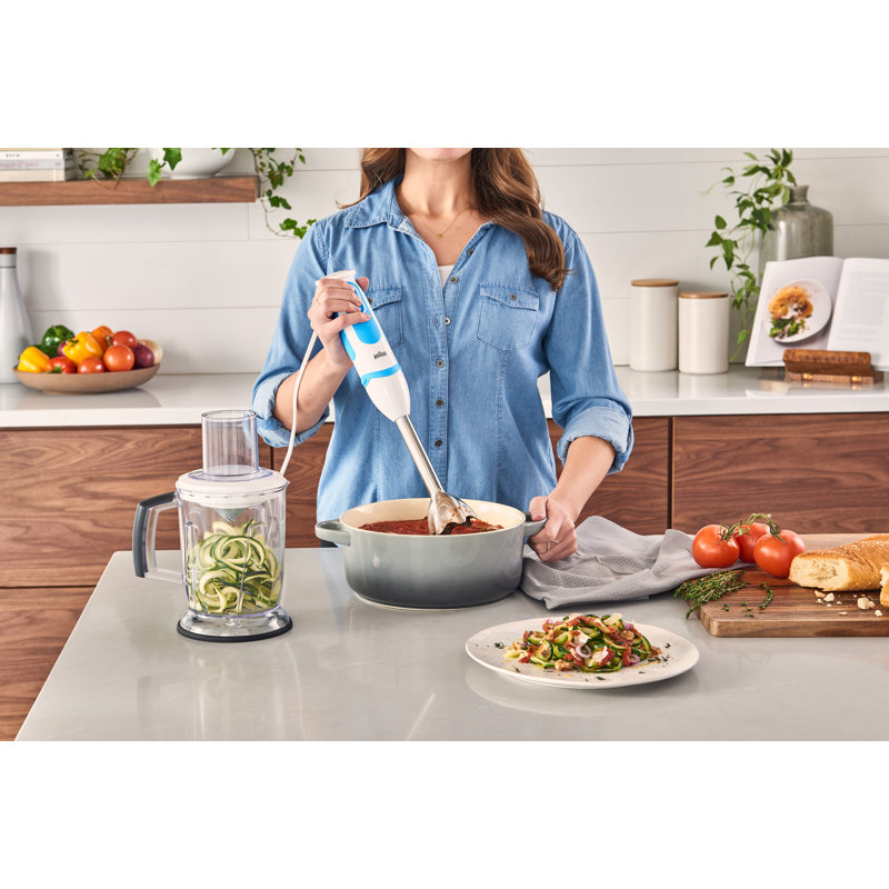 Braun MultiQuick Spiralizer and Hand Blender with 3 Spiralizing